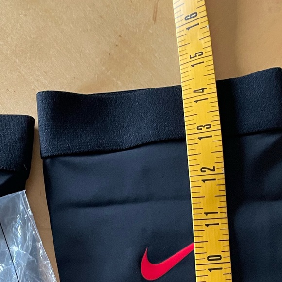 Nike Black Compression Sleeves with Blue and Red Swoosh - Picture 9 of 11